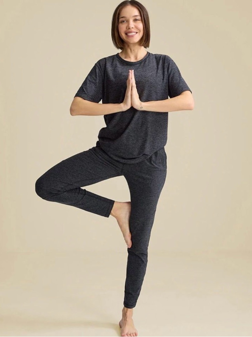 Outdoor Voices Cloud Knit Joggers, Charcoal, women’s size M